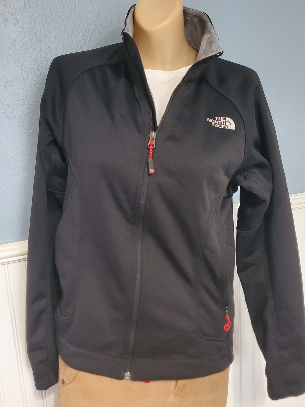 The North Face Summit Series Windstopper Jacket Womens Sz M Softshell Full Zip